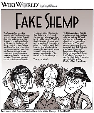 <span class="mw-page-title-main">Fake Shemp</span> Someone who appears in a film as a replacement for another person