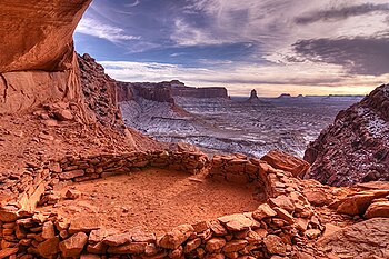 False Kiva stone circle in Canyonlands National Park in Utah, United States. False Kiva.jpg