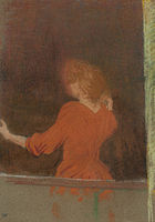 Femme en rouge, dos à la fenêtre - Édouard Vuillard.jpg