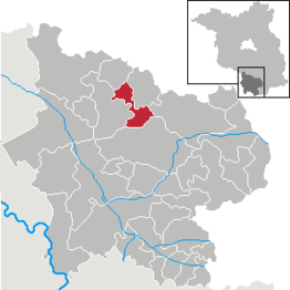 Kaart van Fichtwald