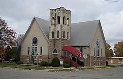 Первая пресвитерианская церковь Cass City.jpg