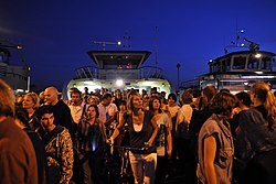 Bac sur l'IJ, à hauteur du NDSM-werf, en 2009.