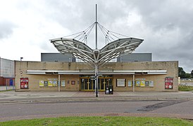 Frontage of Conway Park railway station