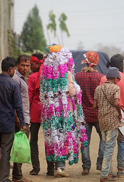 Fully masked person