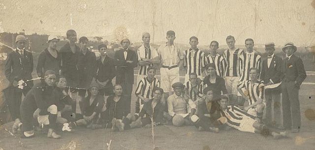 The Atlético Mineiro team that won the Taça Bueno Brandão in 1914, the club's first trophy