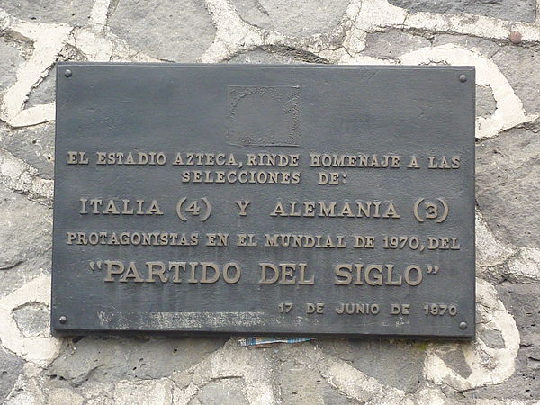 Plaque commemorating the "Game of the Century"