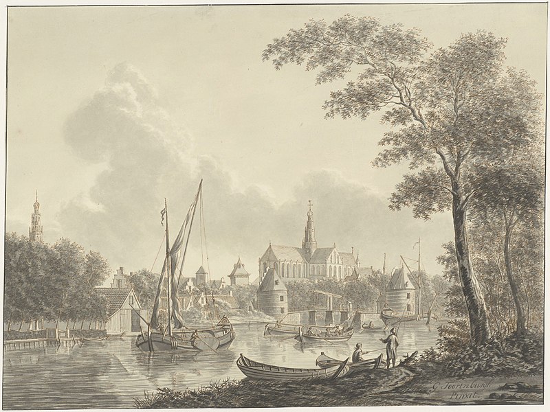 File:Gegevens cataloguskaartje Spaarne bij de Hooimarkt, ziende naar het zuiden, met Catharijnebrug en -torens, Inventarisnummer NL-HlmNHA 53001160.JPG