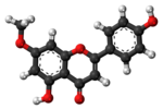 Thumbnail for File:Genkwanin molecule ball.png