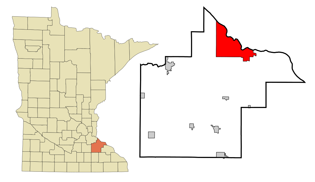 File:Goodhue County Minnesota Incorporated and Unincorporated areas Red Wing Highlighted.svg