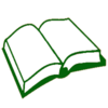 Green open book.png