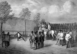 Execution of Lajos Batthyány on October 6, 1849, Pest, Austrian Empire