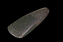 A Neolithic polished jadeitite axe head found at Colomiers in southern France Hache 222.1 Prespective.jpg