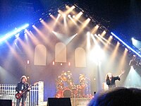 Ronnie James Dio, concierto con Heaven and Hell, 2007.