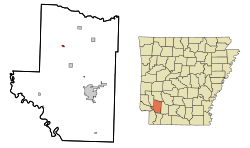 Vị trí trong Quận Hempstead, Arkansas