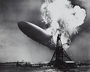 Fotojournalismus: Sam Shere: Explosion der Hindenburg 1937