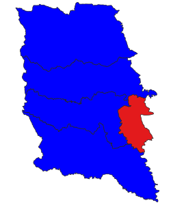 Localização no distrito de Taungoo