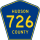 County Route 726 marker