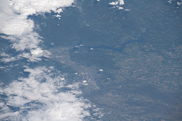 Lake Coeur d'Alene from the International Space Station