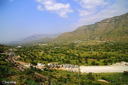 Landscape in Ibb—the Arabian Peninsula is not all desert