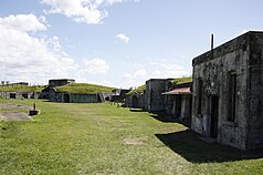 In the moat at Fort Lytton