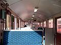 Interior of a train of Ikawa Line of Oigawa Railways