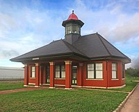 International-Great Northern Railroad Passenger Depot, now a museum International & Great Northern Railroad Passenger Depot -- Rockdale, Texas.jpg