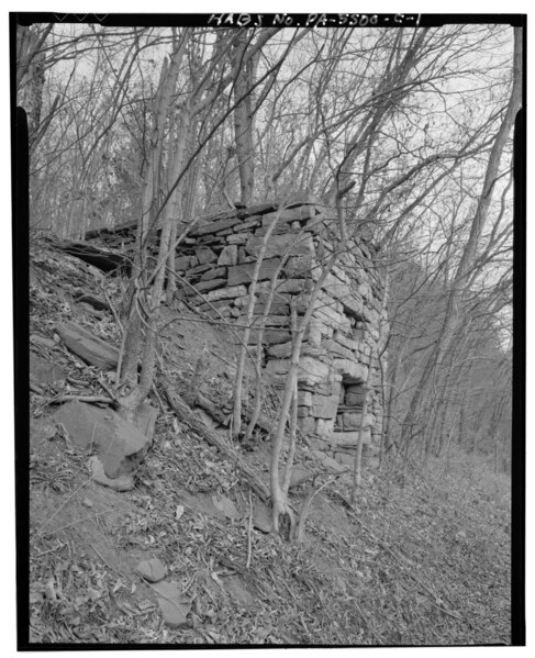 File:Isaac A. Packer Farm, Lime Kiln, Legislative Route 18011, 2.4 miles northwest of Jay Street Bridge (Farrandsville Road), Lock Haven, Clinton County, PA HABS PA,18-LOKHA.V,5C-1.tif