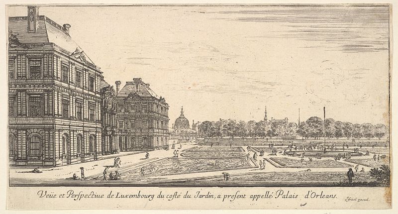 File:Israel Silvestre, Veüe et Perspective de Luxembourg du costé du jardin, a present appellé Palais d'Orléans.jpg