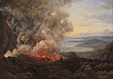 J. C. Dahl, 1826, Eruption of Vesuvius, by Friedrich's closest follower