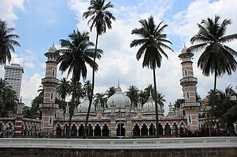 Jamek Mosque in Kuala Lumpur, by Hubback