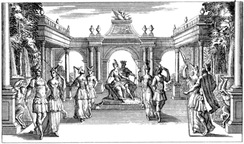Szenenbild des Prologs, Paris 1685