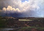 Landskap i opptrekkende uvær (1855)