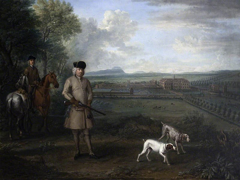 File:John Wootton (c.1682-1764) - Bowater Vernon (1683–1735), with Hanbury Hall and Its Formal Garden - 414278 - National Trust.jpg