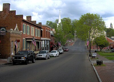 Main Street, part of the Jonesborough Historic District that is on the National Register of Historic Places
