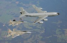 KC-135R tankt Missouri ANG F-15Cs 2008.jpg