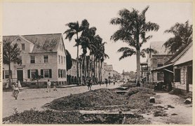 Steenbakkerijstraat, Paramaribo, circa 1899