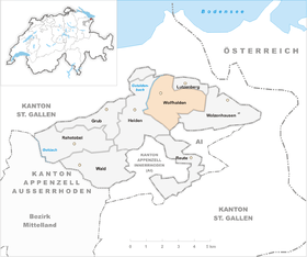 Karte von Wolfhalden