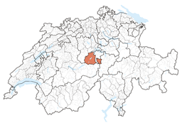 Karte Lage Kanton Obwalden 2013.2