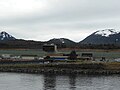 Close-up view of the airport terminal in Ketchikan