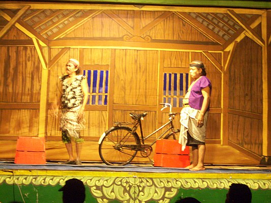 Kethoprak (Javanese popular drama depicting legends, historical or pseudo-historical events). Performance by Kethoprak Tobong Kelana Bhakti Budaya, Bantul, Yogyakarta, Indonesia