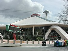 KeyArena in Seattle, the venue where the main event took place KeyArena (2890740573).jpg
