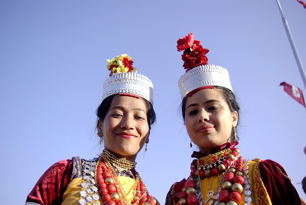 Khasi girls in traditional attire