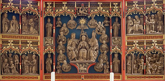 Idem, altaarstuk uit 1487 Kroning van de H. Maagd