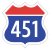 Korea Expressway No.451.svg