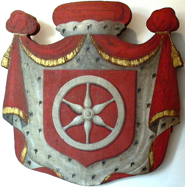 Armorial achievement of Kurmainz, mid 18th century (oil on wooden carving)