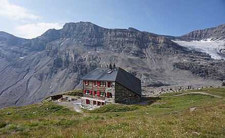 Lämmerenhütte in Bernese Alps.