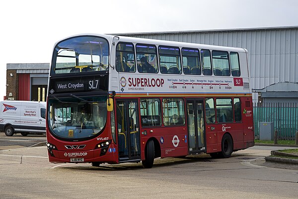 Go-Ahead London Wright Eclipse Gemini 2 bodied Volvo B9TL in November 2023