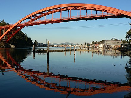 La Conner's iconic Rainbow Bridge