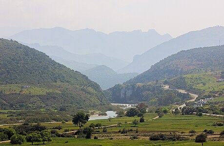 A landscape between Chefchaouen and Oued laou, in the road P4105, Morocco