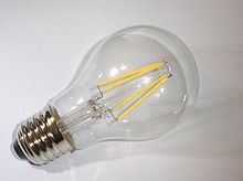 Žárovka LED - Filament s paticí E27